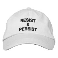Resiste e persiste texto negro em branco