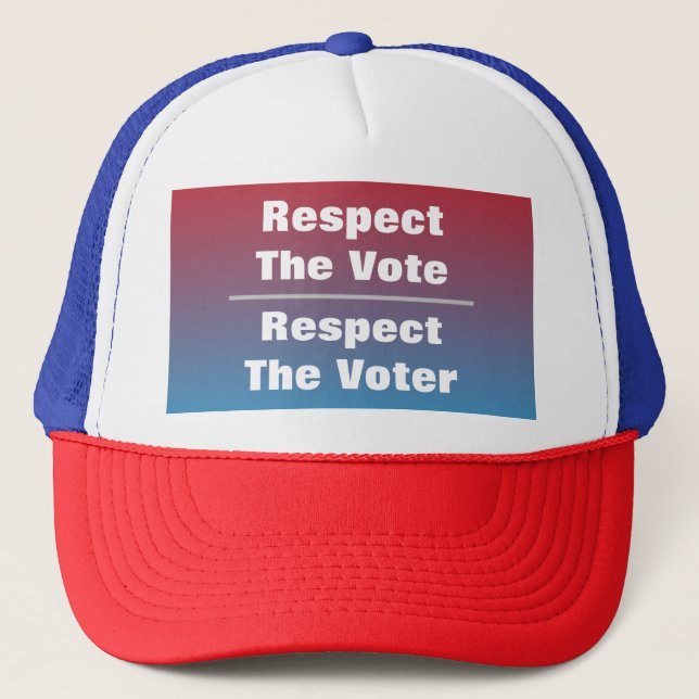 Boné Respeite a votação e o eleitor (Frente)
