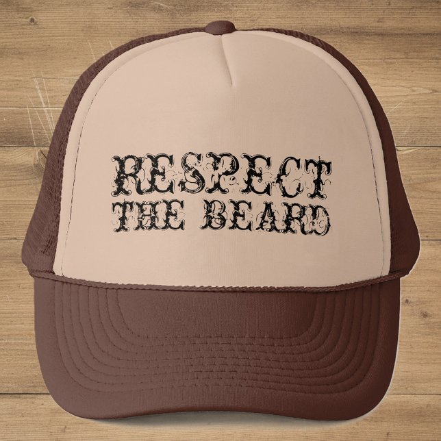 Boné Respeite o chapéu do camionista da barba para (respect the beard trucker hat)