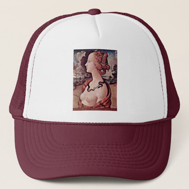 Boné Retrato de Simonetta Vespucci por Piero di Cosimo (Frente)