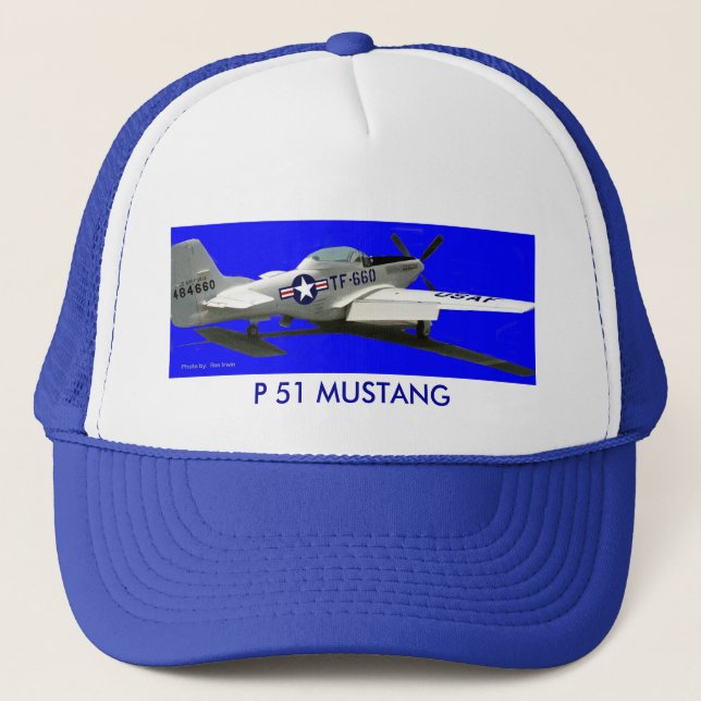 Boné Retrato do mustang, MUSTANG de P 51 (Frente)