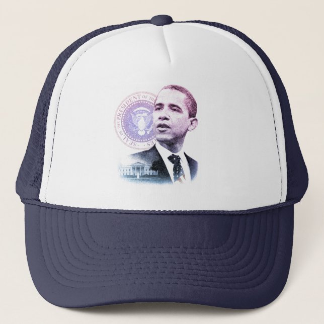 Boné Retrato do presidente Barack Obama (Frente)