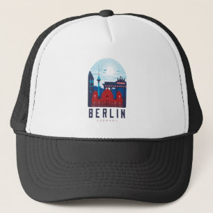 Boné Retro Berlin Skyline Alemanha