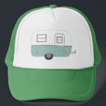 Boné Retro Campista Vintage - tempo de viagem<br><div class="desc">Veja este incrível trailer de camper vintage e se prepare para sua viagem! Veja meu compro por mais designs também!</div>