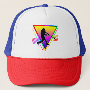 Boné Retro Colorido Arco-Íris Baseball Vintage