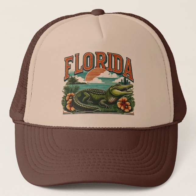 Boné Retro Florida Alligator (Frente)
