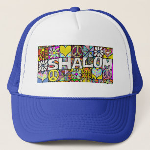 Boné Retro Hat do caminhão Shalom Psicodélico dos 60 an