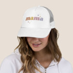 Boné Retro Mama<br><div class="desc">Roupa personalizado impresso personalizado com gráfico "mama" em uma fonte retrô fofa e cores do arco-íris. Use as ferramentas de design para editar o texto ou adicionar suas próprias fotos para criar um design de camiseta personalizado. Selecione entre uma grande variedade de t-shirts, camisolas-cisterna e camisas para homens, mulheres, crianças,...</div>