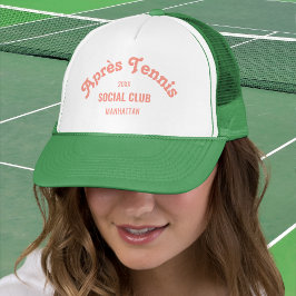 Boné Retro Pink Après Tennis Social Club Custom Green