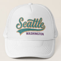 Retro Seattle Washington Tipografia Vintage