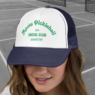 Boné Retro Verde Après Pickle Ball Social Club Azul Mar