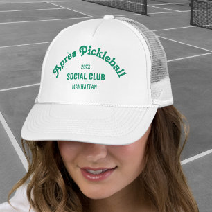 Boné Retro Verde Après Pickle Ball Social Club Branco