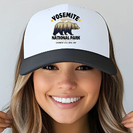 Boné Retro Yosemite Bear Forest Trucker