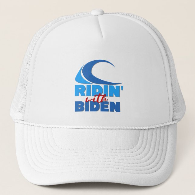 Boné RIDIN' WITH BIDEN Trucker Hat (Frente)