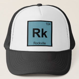 Boné Rk - Rockville Maryland Química Tabela Periódica