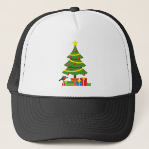 Boné Robin e Coloridos Presentes Na Árvore De Natal