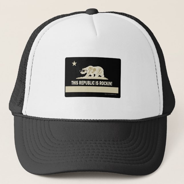 Boné Rock This Republic Divertir California Bear Flag (Frente)
