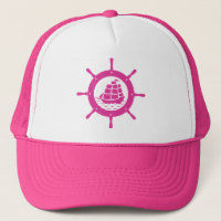 Roda Náutica Branca e Rosa