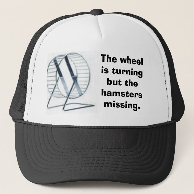 Boné rode, a roda está girando mas o hamster MI… (Frente)