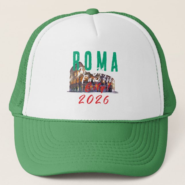Boné Roma é minha cidade favorita (Frente)