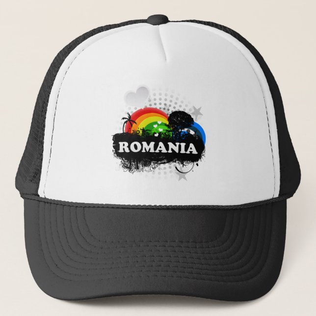 Boné Romania frutado bonito (Frente)