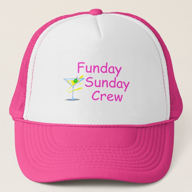 Boné Rosa do grupo de Funday domingo (Frente)