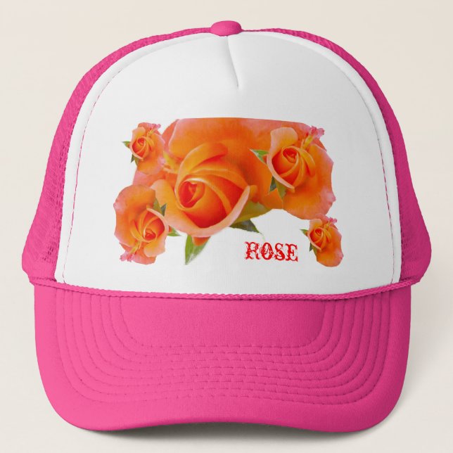 Boné Rosa Laranja Hat (Frente)