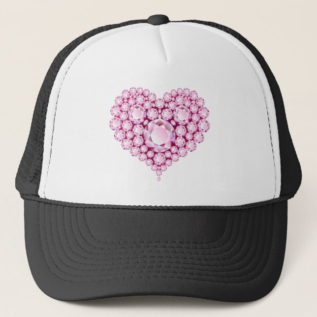 Boné Rosa Quartz Heart Gems (Frente)