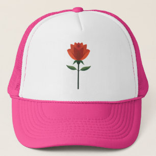 Boné Rosa vermelha eterno