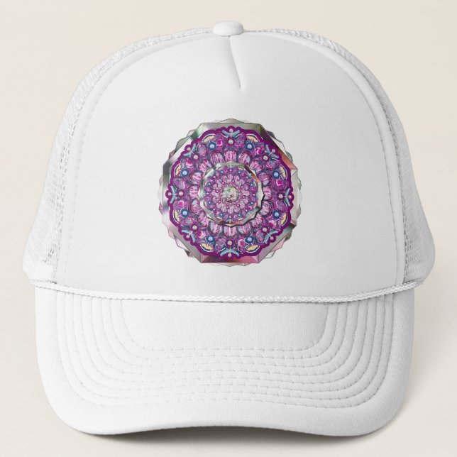 Boné Rosace vermelho cardinal (Frente)