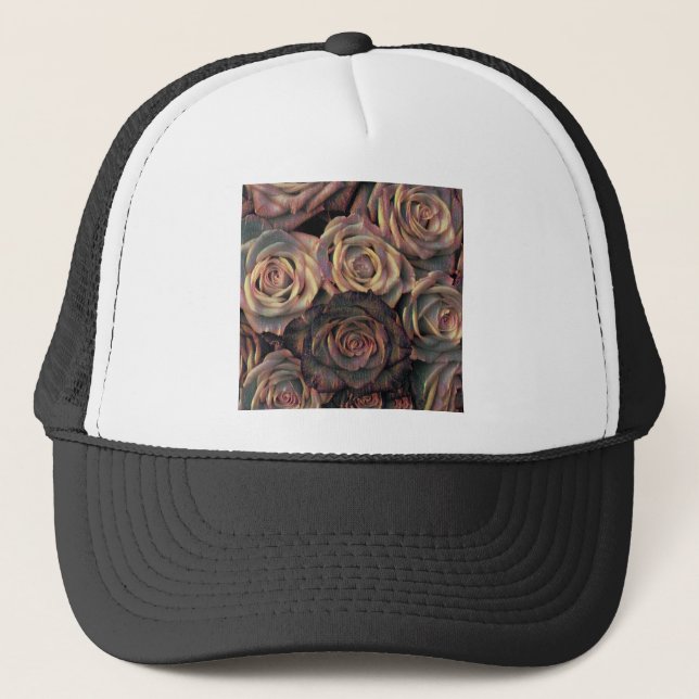 Boné Rosas Dourados de Cooper Laranja Vintage Brown (Frente)