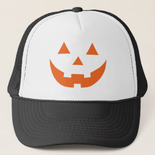 Boné Rosto de abóbora laranja do Halloween Jack o lant