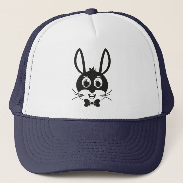 Boné Rosto de Coelho Bonito Menino Desenho Animado Pásc (Frente)