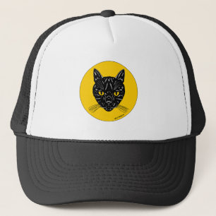 Boné Rosto de Gato Negro