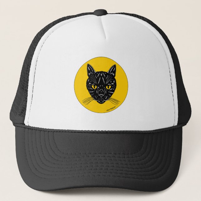 Boné Rosto de Gato Negro (Frente)