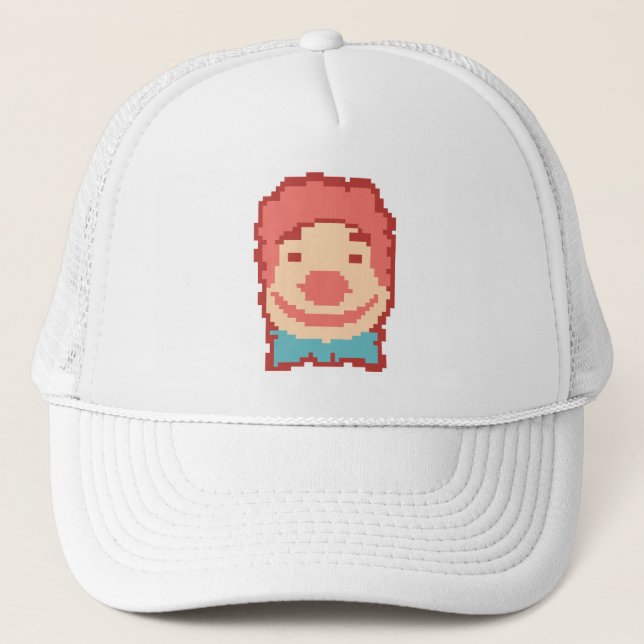 Boné Rosto de palhaço pixelado fofo  (Frente)