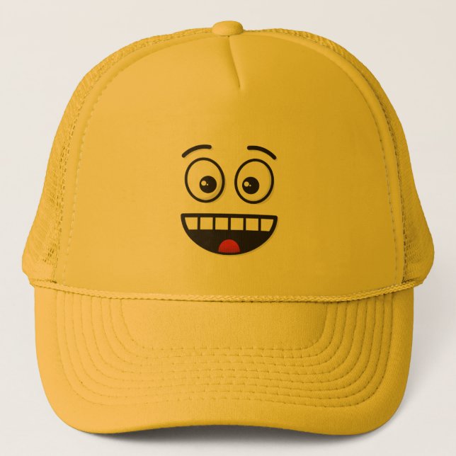 Boné Rosto sorridente com boca aberta (Frente)