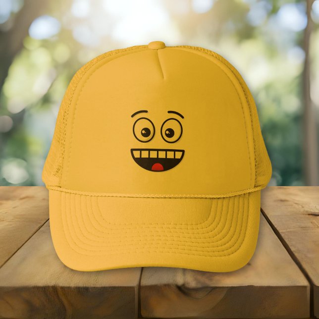 Boné Rosto Sorridente com Boca Aberta (Criador carregado)