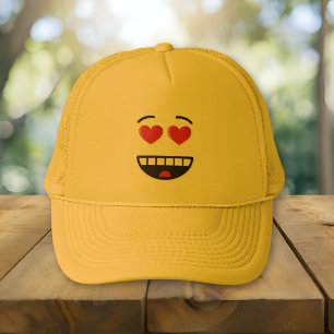 Boné Rosto sorridente com olhos em forma de coração