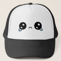 Rosto Triste Fofo Olhos Lacrimosos