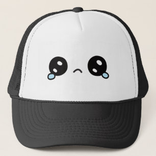 Boné Rosto Triste Fofo Olhos Lacrimosos