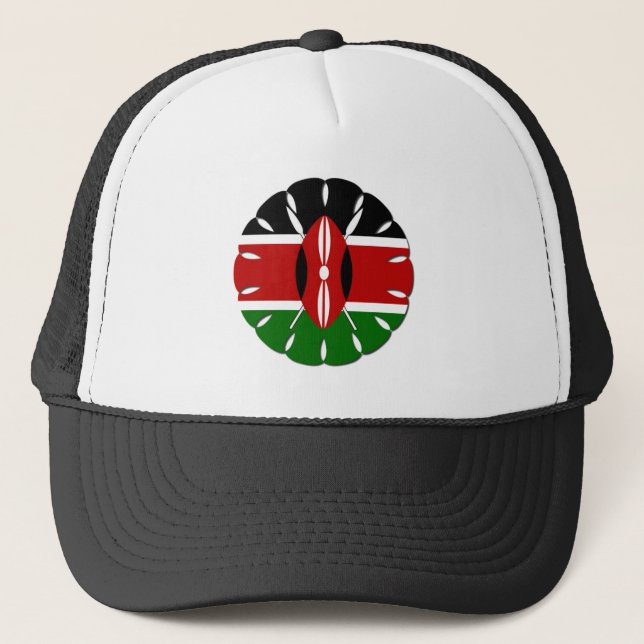 Boné Round Kenyan Motif: Um Símbolo Nacional (Frente)