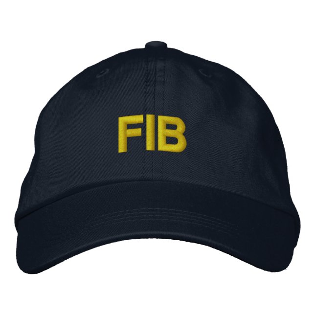 Boné Roupa engraçada para mulheres e homens FIB (Frente)