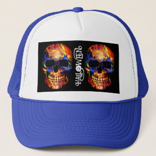 BONÉ ROUPAS COLORIDAS DE CRÂNIO ESQUELETO FELIZ HALLOWE