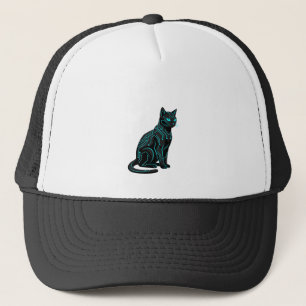 Boné Roupas de Jogador de Gato Futurista Cyberpunk Cybe