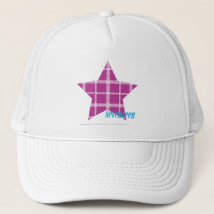 Boné Roxo 3 da xadrez
