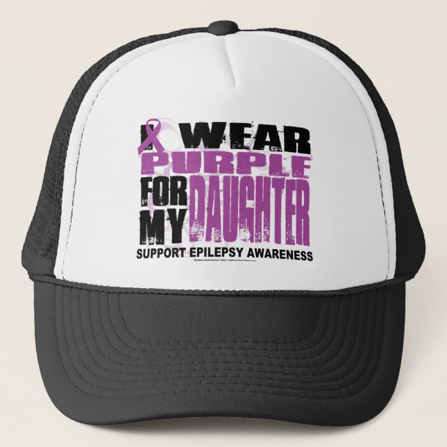 Boné Roxo da epilepsia para a filha (Frente)