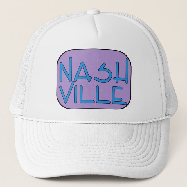 Boné Roxo de Nashville (Frente)