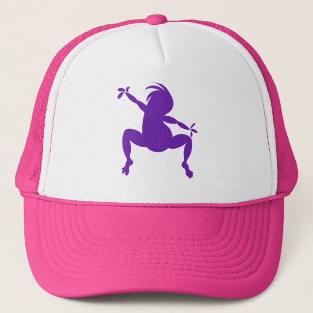 Boné Roxo Kokopelli (Frente)
