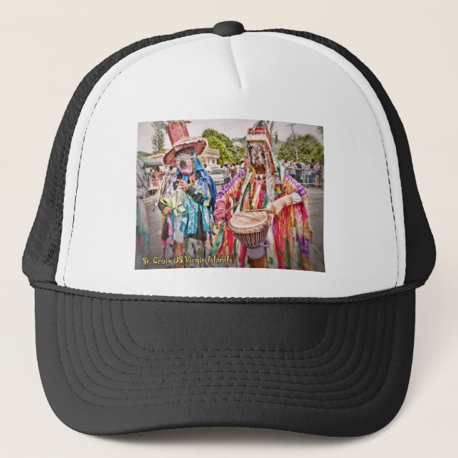 Boné RUA das Ilhas Virgens dos EUA. Croix USVI Masquera (Frente)